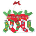 wholesale decoration Stocking Door Hanger Christmas Craft Kit